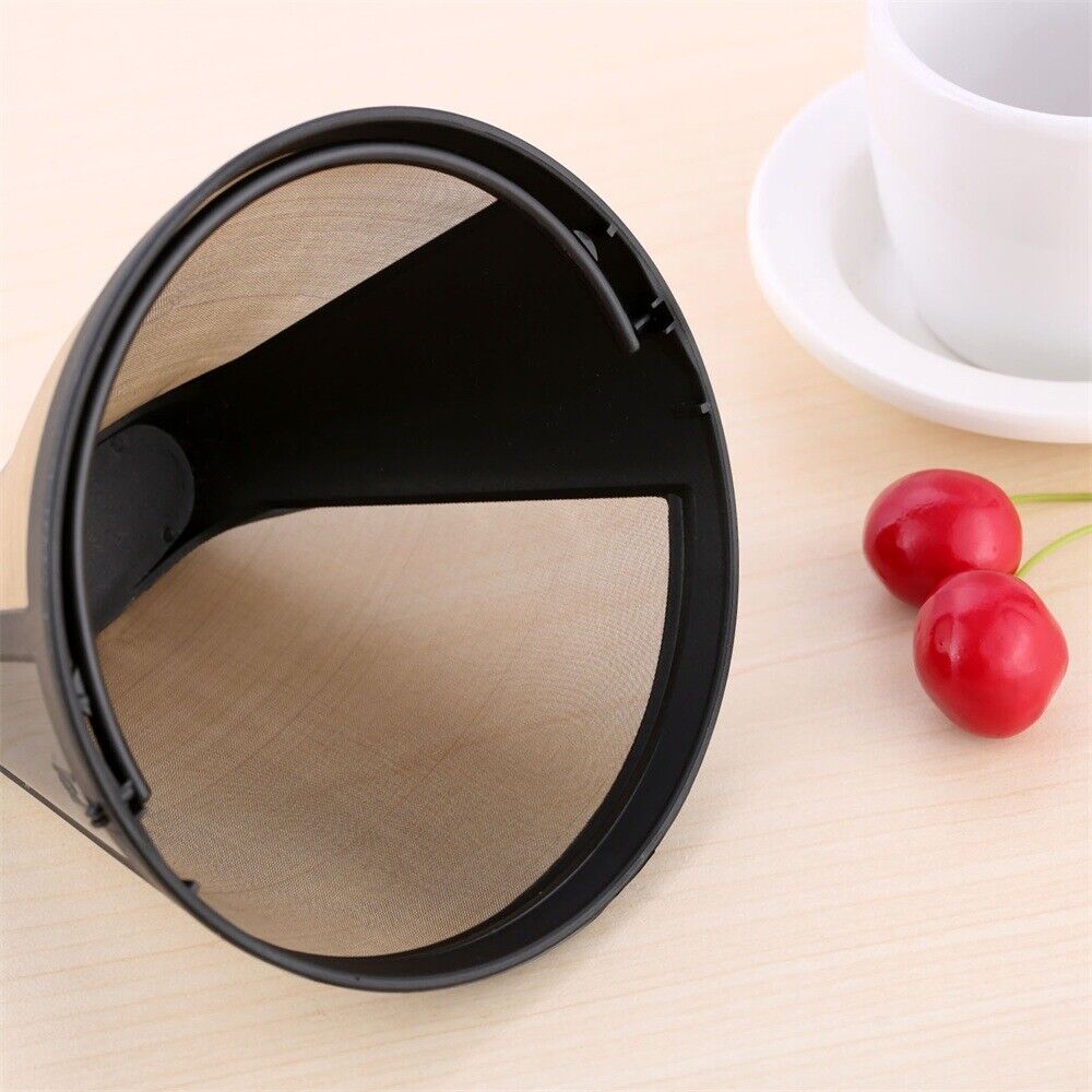 10-12 Cup Cone-Style Coffee Filter Reusable Permanent Strainer for Coffeemaker