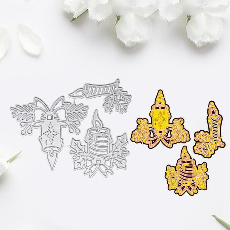 Candle Metal Cutting Dies Stencil DIY Scrapbooking Album Paper Card Template