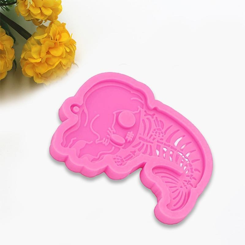 Human Fish Keychain Mold Epoxy Crystal Silicone Mold Customized Mold for Gift