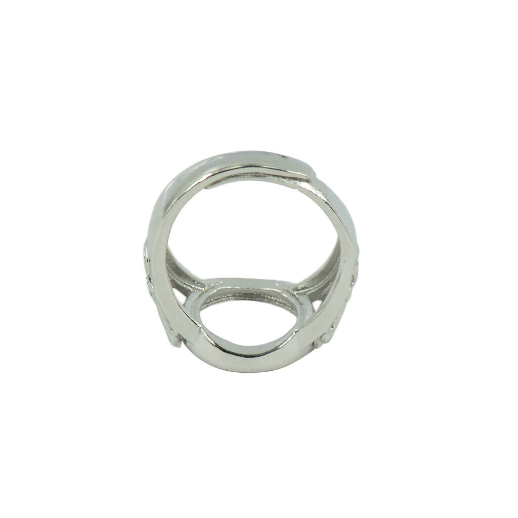10Pieces Empty Ring Blanks Settings Round Bezel Jewelry Making Findings