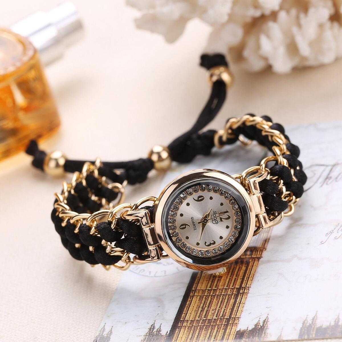2x Fashion Lady Quartz Watch Elegant Wristwatches Wristband  Bracelet