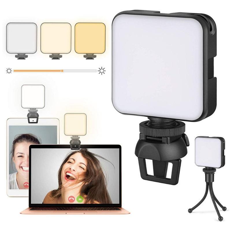 Video Conference Lighting Lamp with Clip LED for Photography Meeting Dimmable