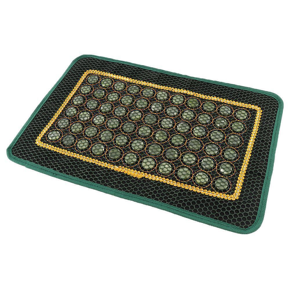 Jade Stone Cooling Summer Pillow Cover Chair Seat Mat for Car Office Home