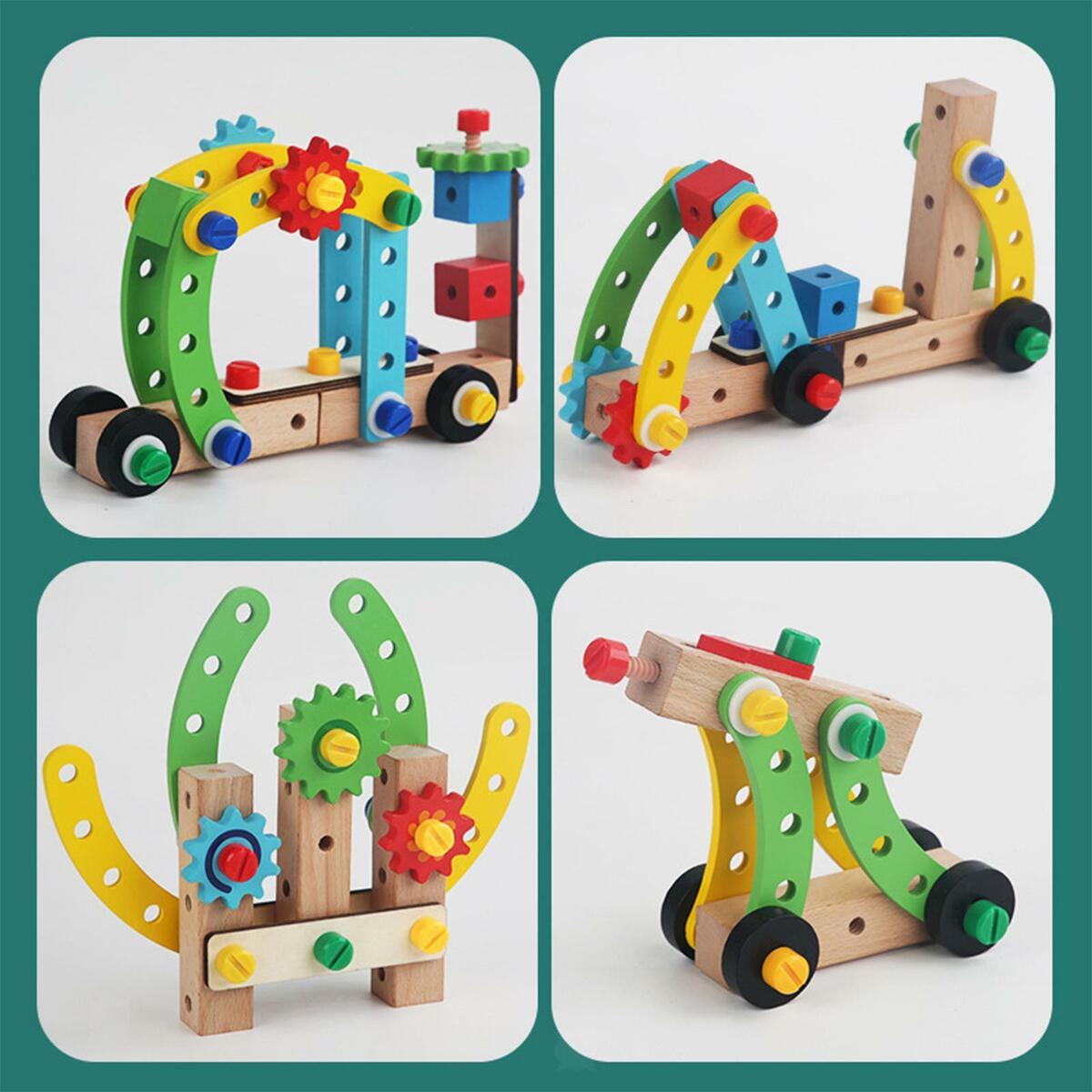 Wooden Montessori   Variety Nut for Toddlers Preschool