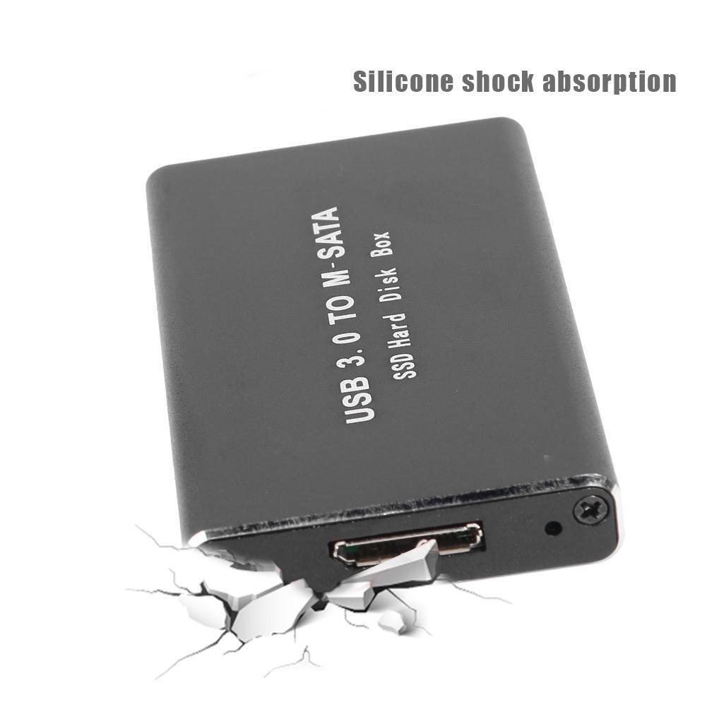 Mini SSD Hard Drive Enclosure USB 3.0 to mSATA External Hard Disk HDD Case