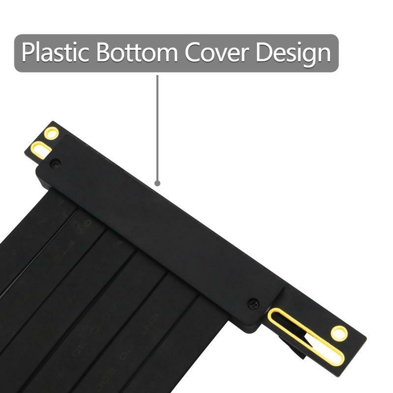 PCIe 3.0 x16 PCI Express Riser Extender Cable Flexible High Speed 90 Degree GUP
