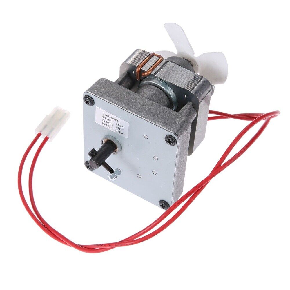 110V 2.0 RPM Barbecue BBQ Auger Motor For Pit Boss Traeger Wood Pellet Grils