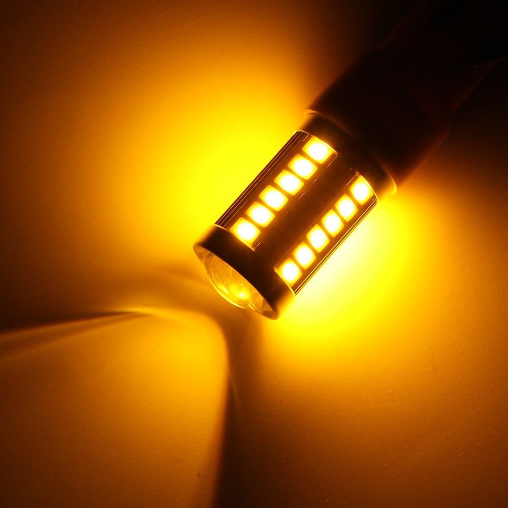 Yellow 5730 Fog Lamps  Car Backup Reverse Light 33SMD T20 W21/5W 7443 LED Bulbs