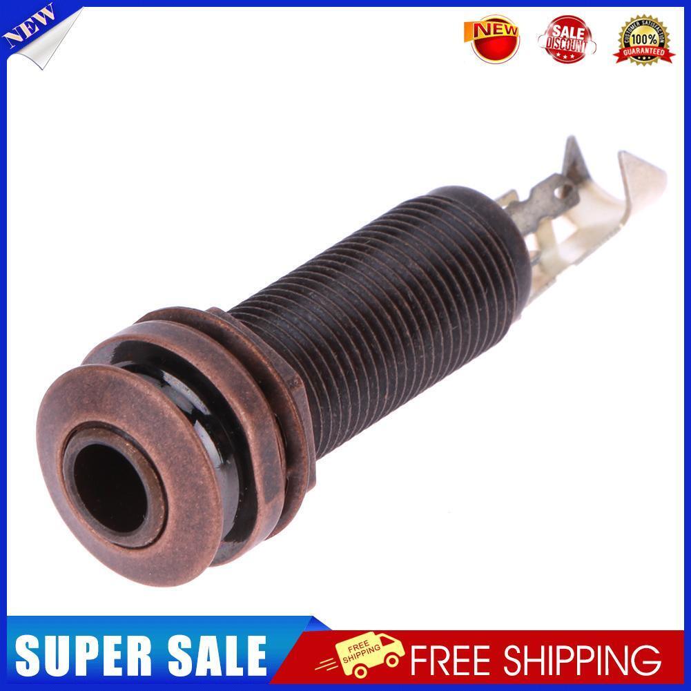 1pc Bronze Copper End Pin Output Jack For Acoustic Electric Guitar Bass
