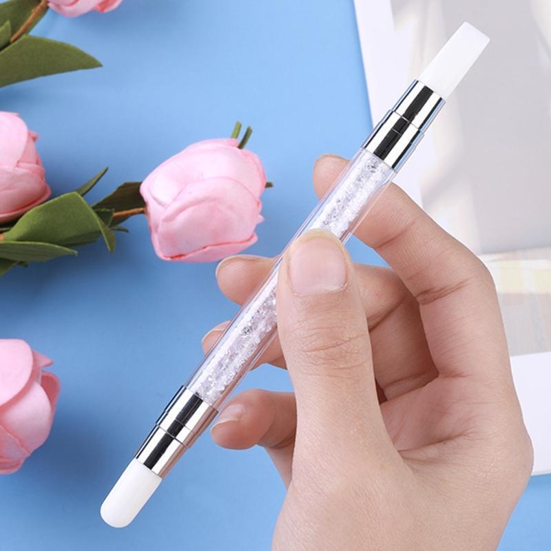 Dual Heads Silicone Nail Art Sculpture Pen  Nail Emboss Carving Pen Manicure