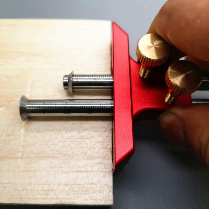 European Double Headed Scribe Blade Woodworking Tool Scribe-line Marking Gauge