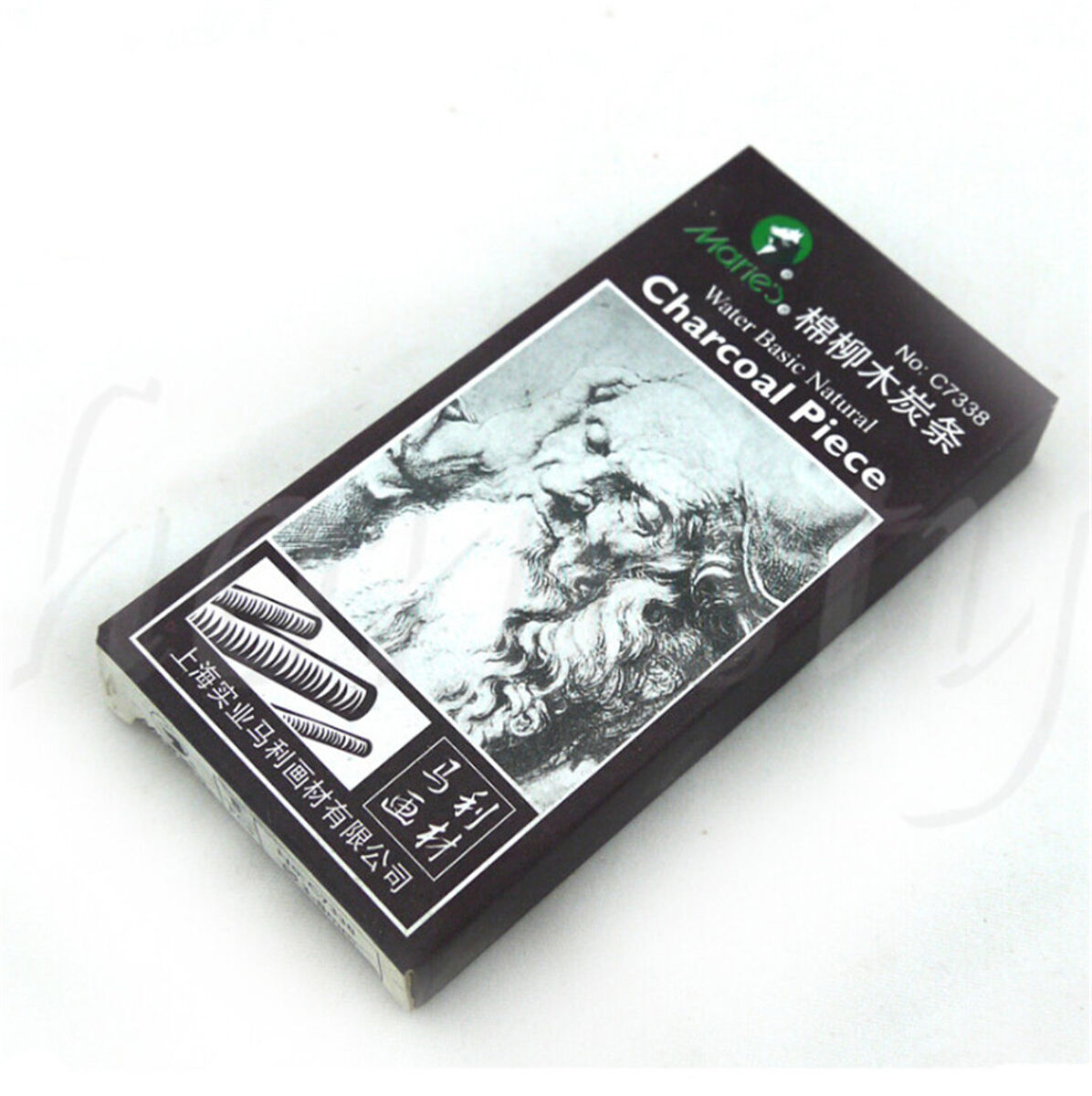 Black Charcoal Sticks Bar Sketch Drawing Sketching Oil Painting Willow & Case