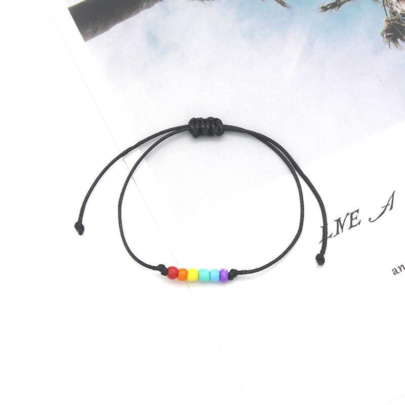 Bohemian Hand-woven Seed Bead Adjustable Bracelet Beaded Card Bracelet for Girl