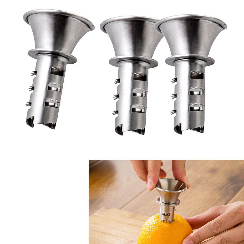 3Pcs Manual Small Stainless Steel    drill Squeezer Juicer