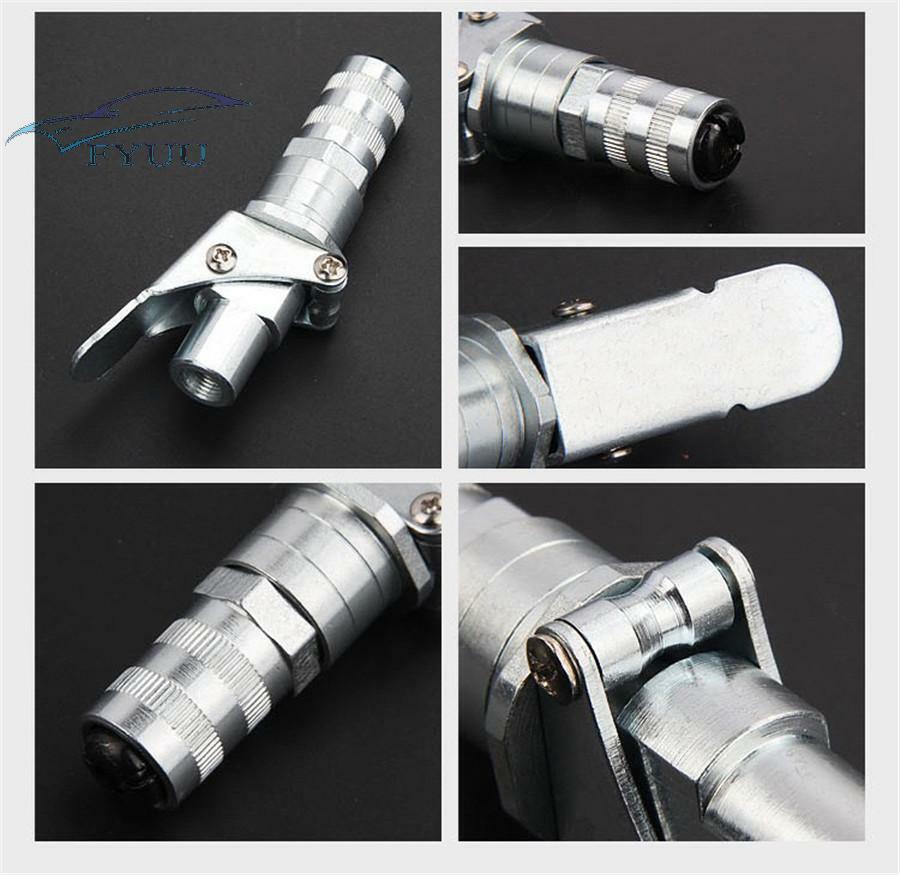 Grease Lock Pliers Coupler Metal Fitting 1/8 Inch NPT Upgraded Clip-off Couple