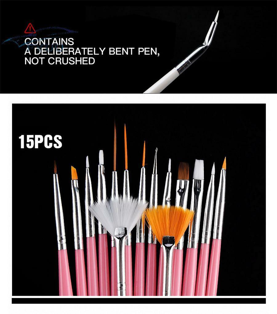 20pcs/set Nail Art Gel Design Pen Painting Polish Brush Dotting Drawing Tool Set
