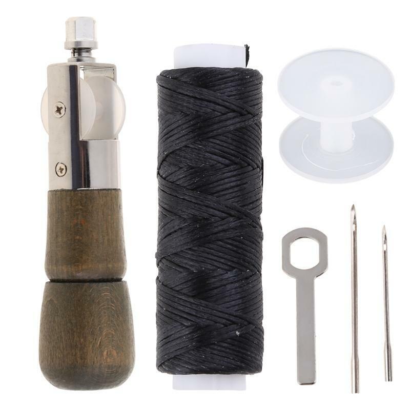 Sewing Awl Kit Portable Stitching Awl Hand Stitcher Repair Tool Kit Leather
