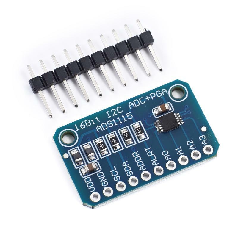 16 Bit I2C ADS1115 Module ADC 4 channel with Pro Amplifier Fit for RPi