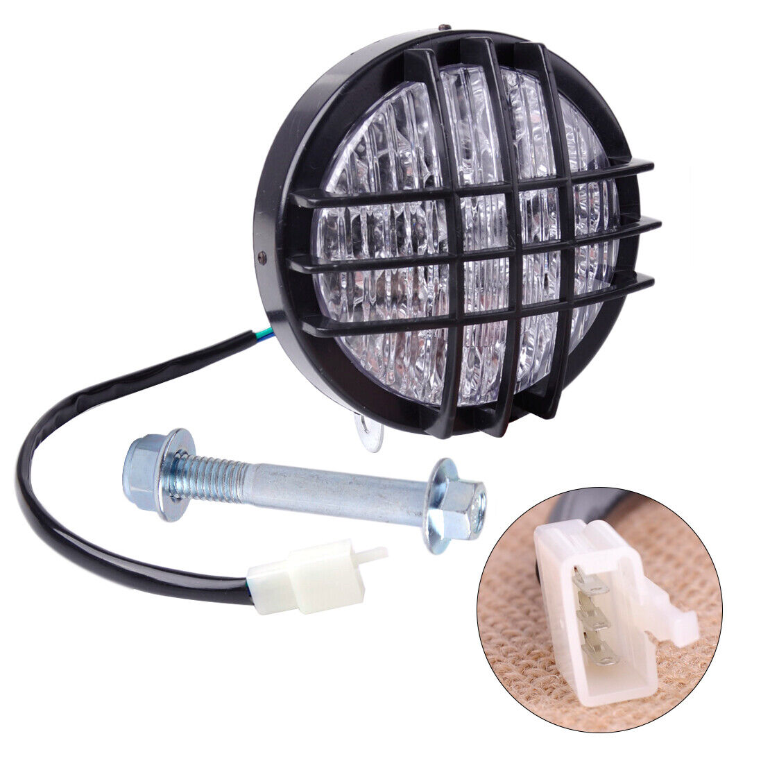 12V LED Head Light Front Headlight fit for Roketa SunL Taotao ATV Go Kart Li