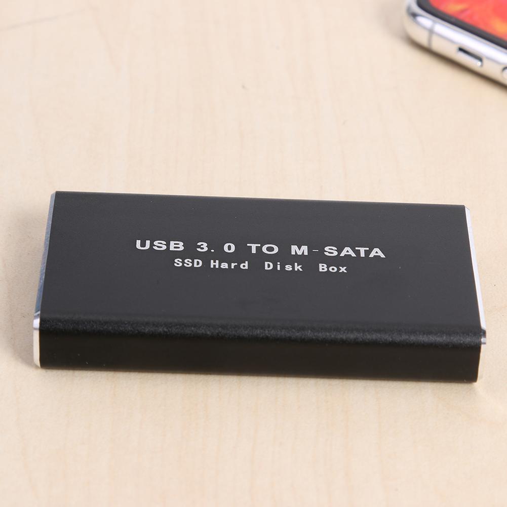 Mini SSD Hard Drive Enclosure USB 3.0 to mSATA External Hard Disk HDD Case