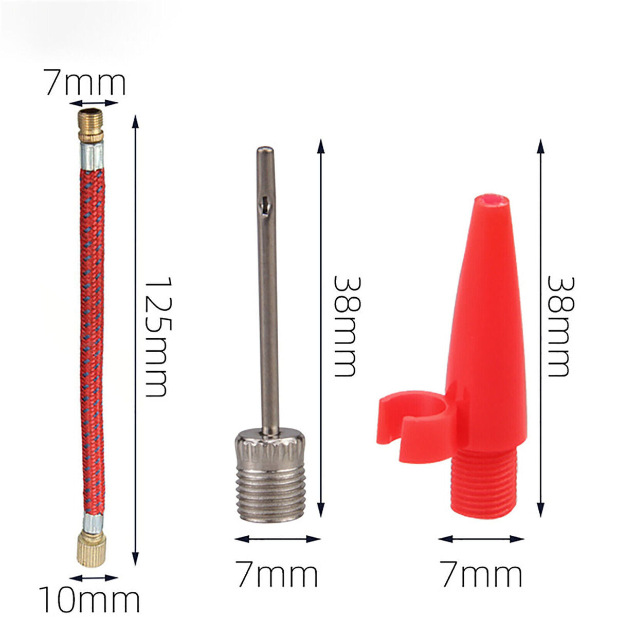 Bicycle Air Valve Adapter Kit Connector Extender Valve Adapter Inflator Tube