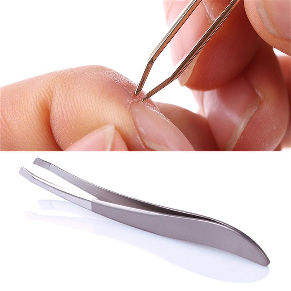 Face Hair Removal False Eyelash Clip Angled Eyebrow Tweezers Brow Trimmer