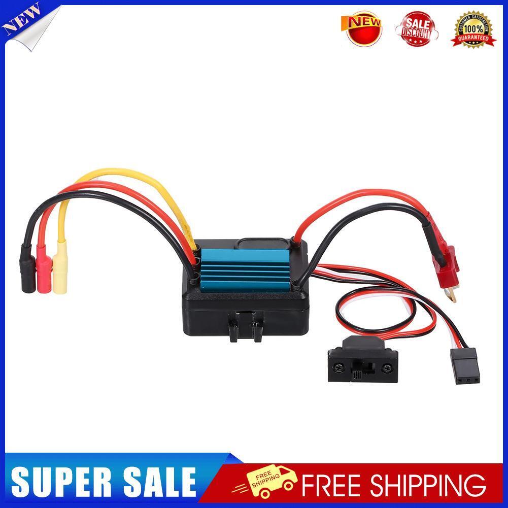 Waterproof 35A Brushless ESC Speed Controller for 1/16 1/18 RC Truck Blue