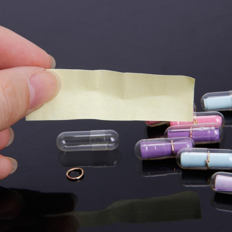 10PCS Mixed Mini Gift Boxes Wish Bottle Capsule With Paper Scrip Secret Words