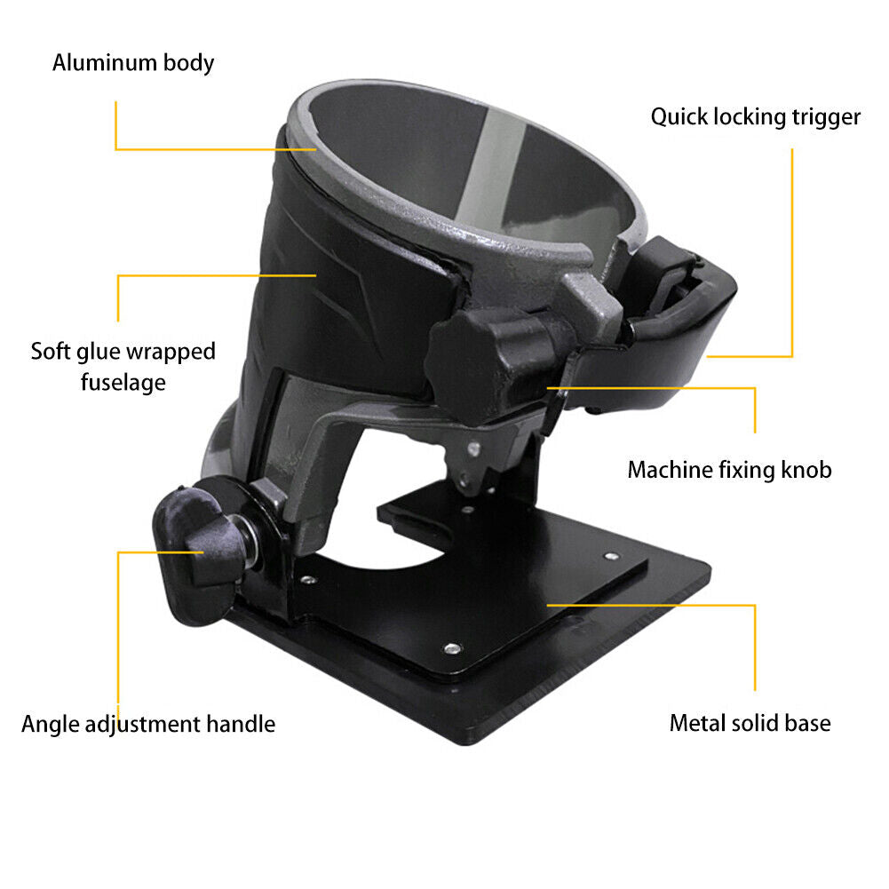 Aluminum Alloy Electric Trimmer Base Woodworking Edge Cutter for Makita