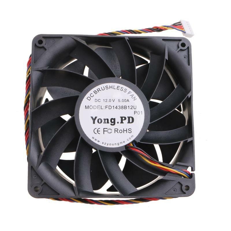 6000 Round Per Min Cooler Fan Replacement Accessory FD1438B12U DC 12V 43.2W 6P