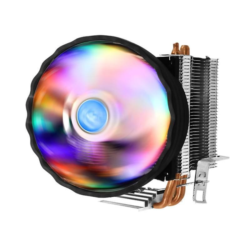 CPU Radiator Mute Double Heat Pipe intel/amd Multi-platform Computer Chassis Fan