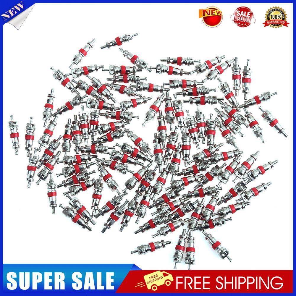 100pcs Car Motorcycle Bicycle Tyre Tire Valve Stem Cores for Schrader Valve