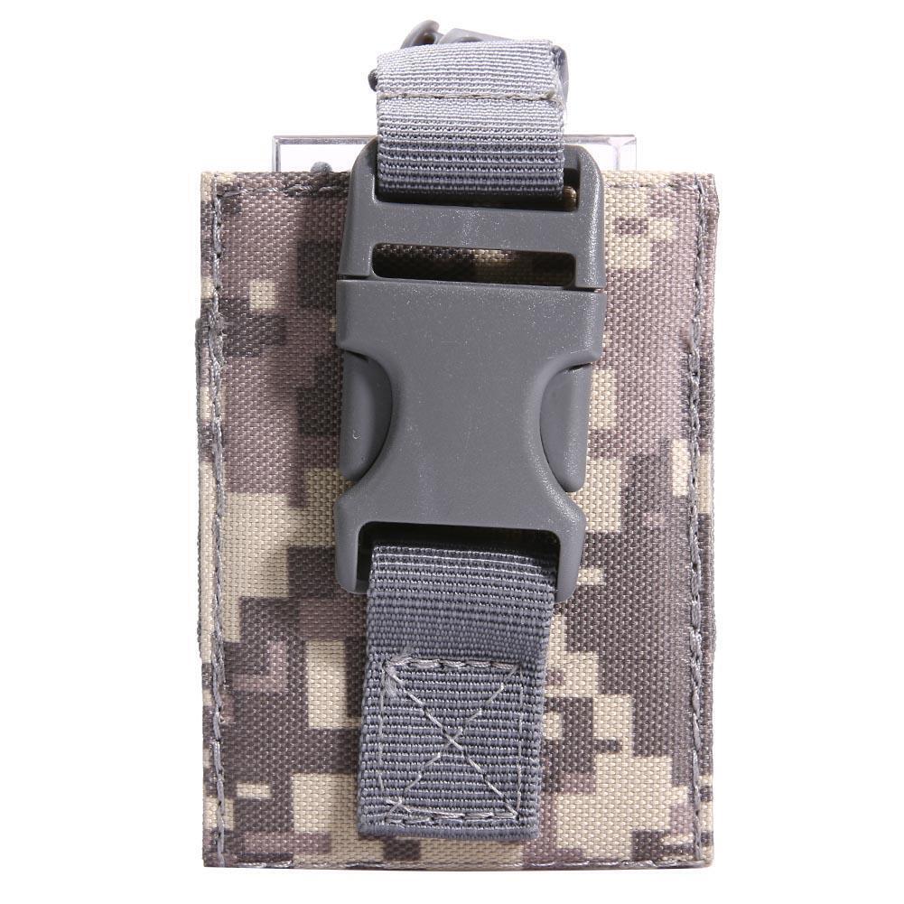 Outdoor Molle Walkie Talkie Holder Bag Magazine Pouch Pocket(Camouflage)