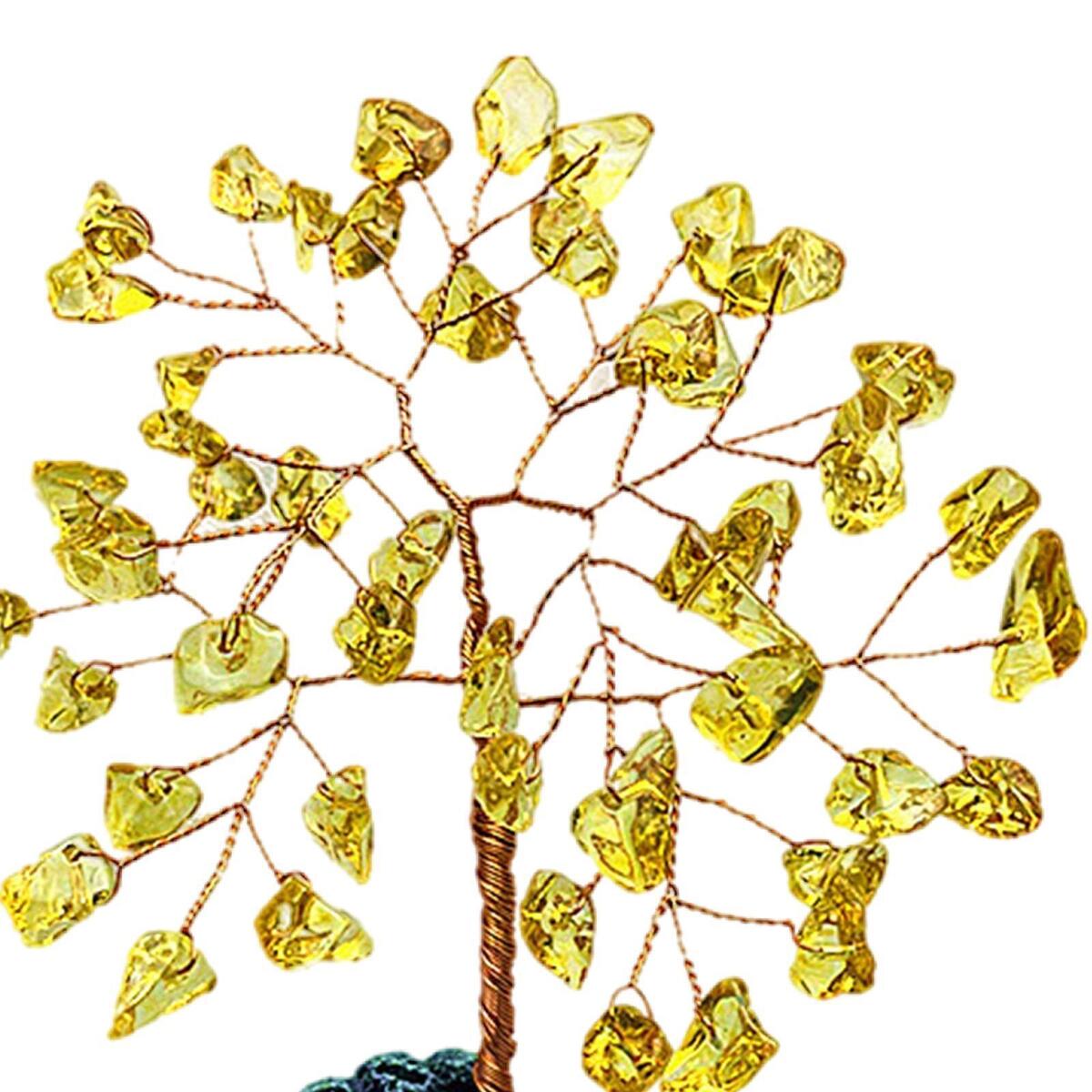 Crystals Money Tree Feng Shui Ornament for Living Room Bedroom Decoration