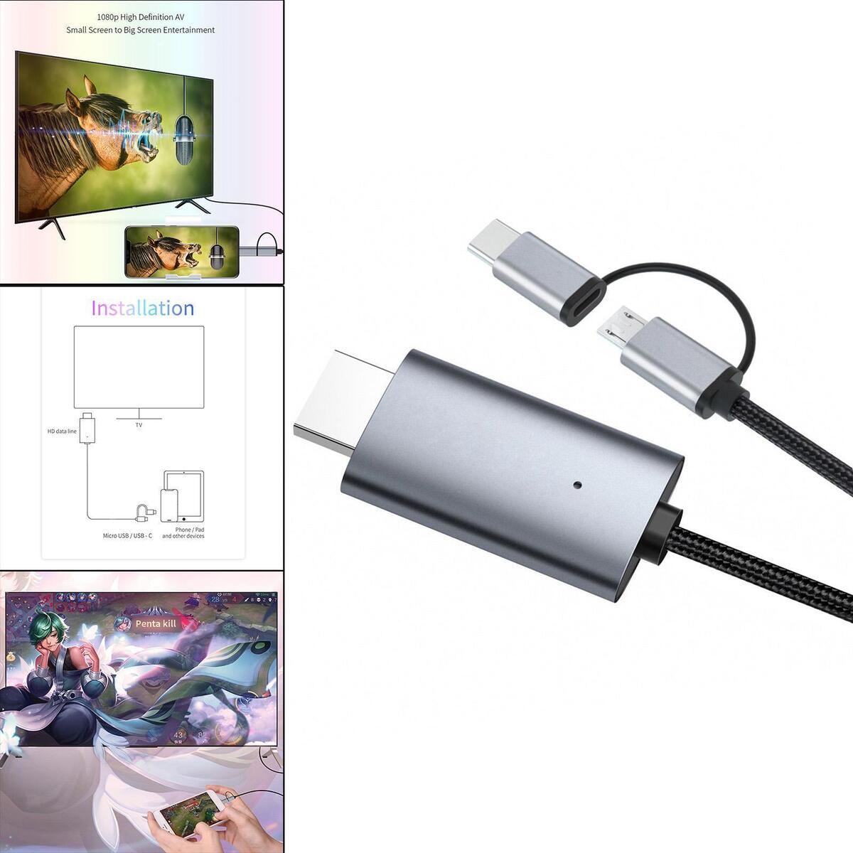 1080P  Adapter Cable for Android Phone Smartphones  to TV Monitor