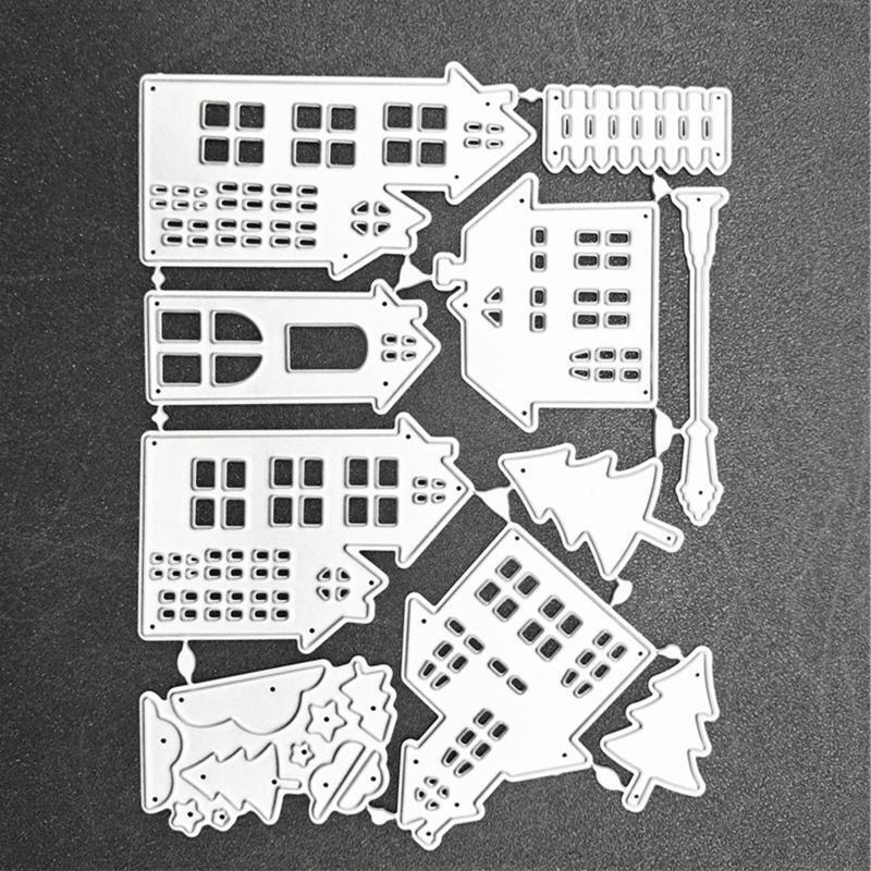 House Tree Metal Die Cuts Carbon Steel Cutting Dies for Carfts DIY Scrapbooking