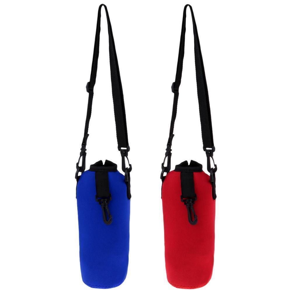 2pcs Sports Water Bottle Holder Sleeve Bag Neoprene Pouch 8 x 19cm