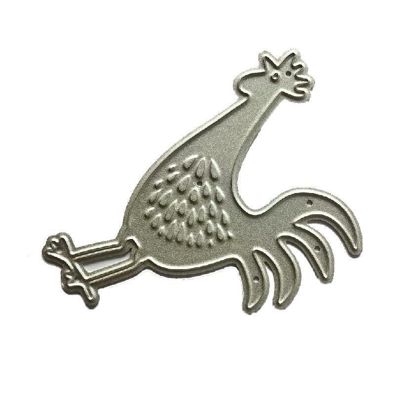 Rooster Metal Cutting Dies Stencil Scrapbooking DIY Album Stamp Paper Embossing