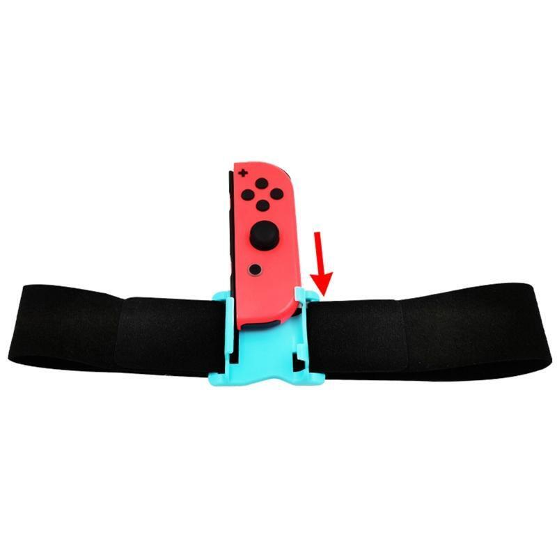 2PCS Switch Sports Straps Adjustable Elastic Leg Strap NS Joy Con Game Led Strap