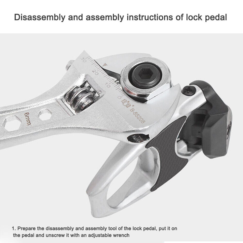 TOOPRE MTB Road Bike Pedal Axle Spindle Removal Installation Tool Lock Bolt