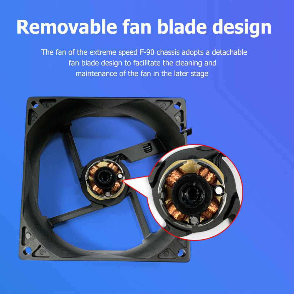Silent Fan for Computer Cases Chassis Cooling Fan Hydraulic Bearing (9cm)
