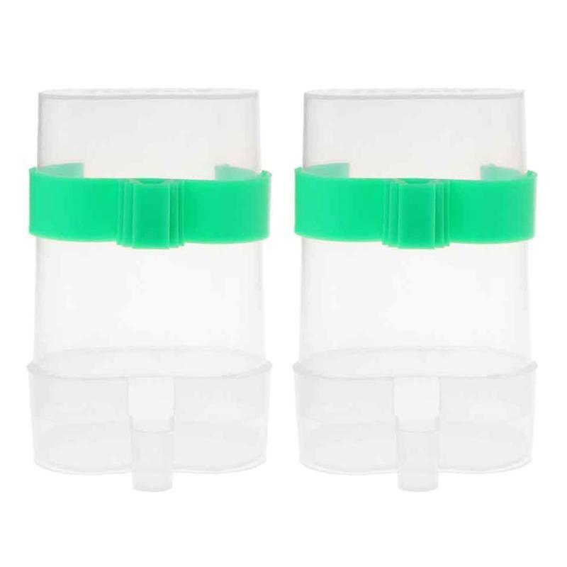 2Pcs Water Feeders for Birds Water Dispenser Automatic Food Feeder for Cockatiel