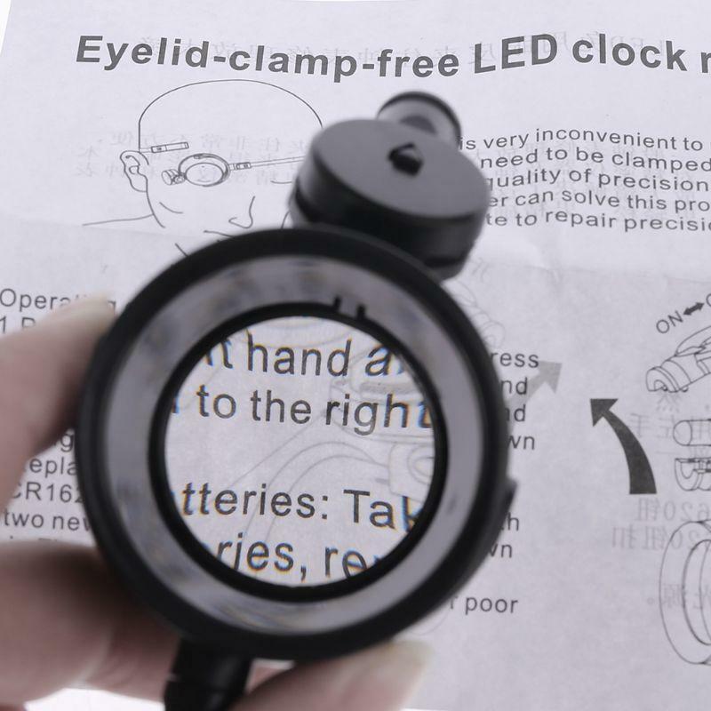15x Eye Magnifier Headband Magnifier Magnifying Glass Loupe Lens Watch Repair