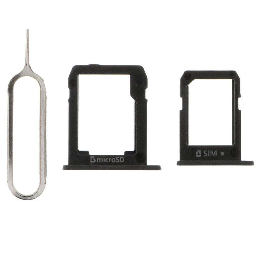 SIM Tray + Card Slot Tray Holder for Tab S2T810T815-Black