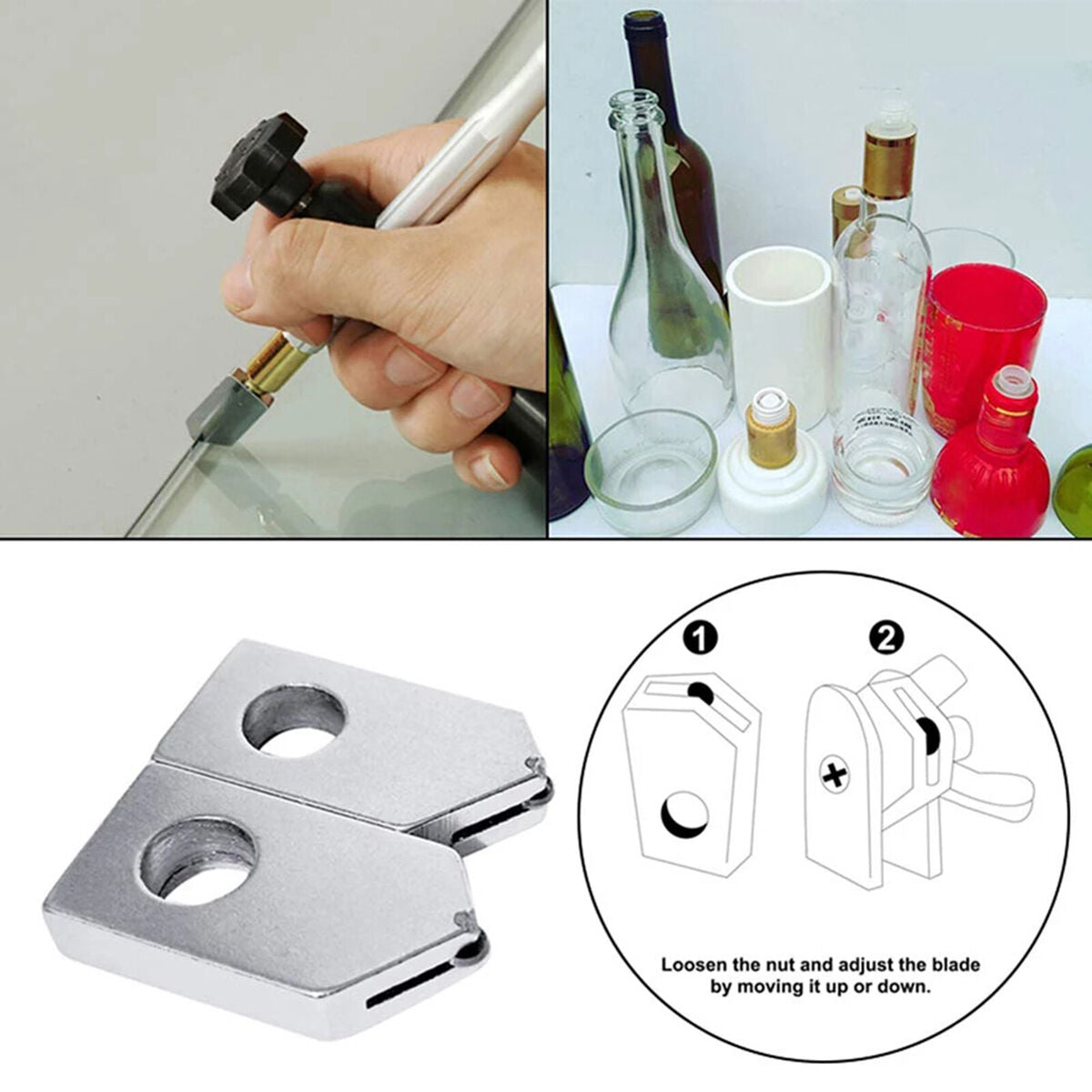 2Pieces  Wine Bottle Cutter Replacement Head Carbide