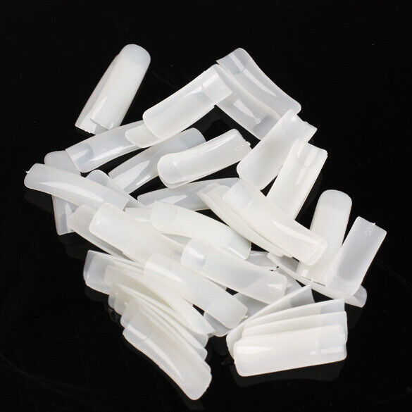 500pcs Nude White False Nail Art Design Tips French Acrylic UV Salon Design