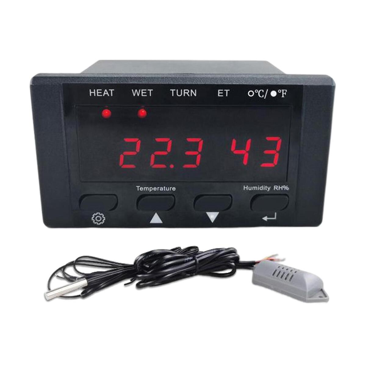 Incubator Controller Thermostat Hygrostat Multifunction for Egg Hatching