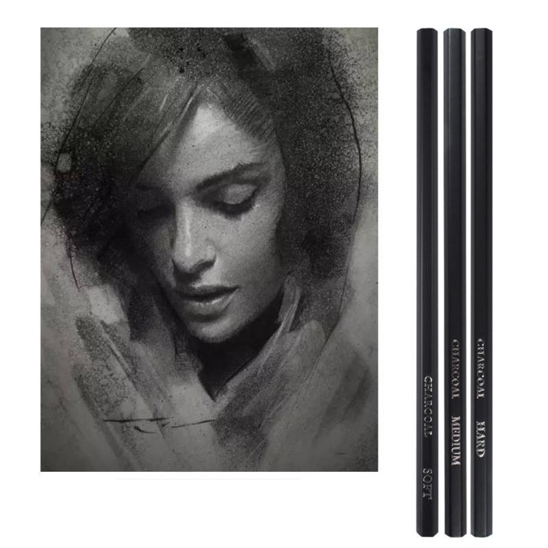 96pcs Sketch Drawing Pencils Set Charcoal Graphite Oil Colored Pencil for Artist