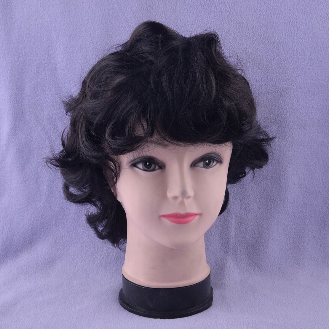 Black Women Short Wavy Full Wig Afro Wave Natural Kinky Curly Ladies Hair Wigs