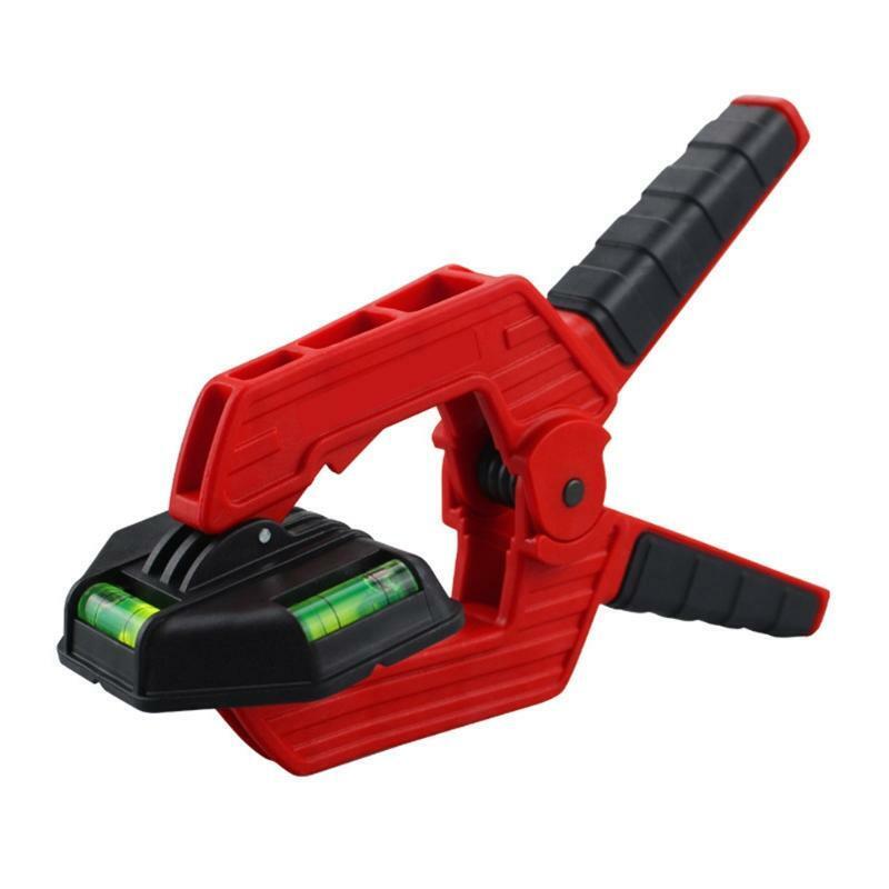Heavy Duty Spring Clamps w/ Spirit Levels 3'' Strong Spring Clip for Woodworking